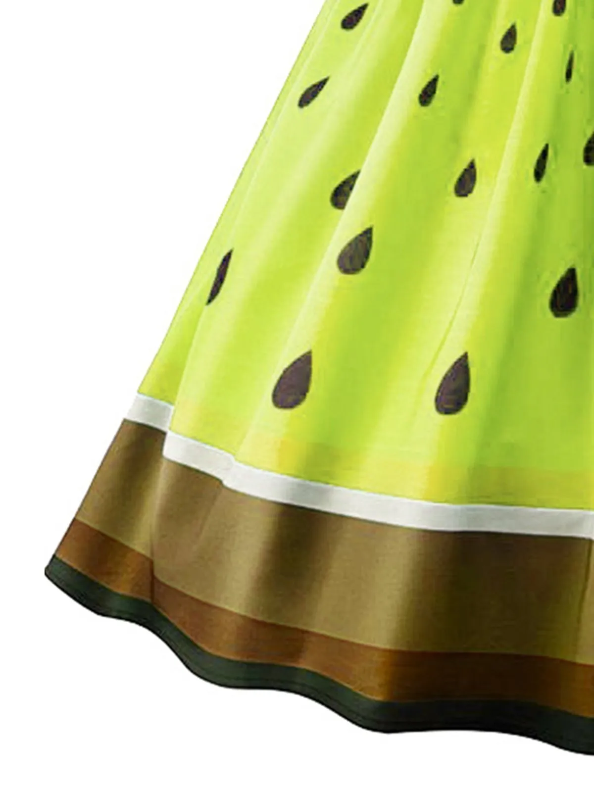 1950s Fruit Spaghetti Swing Dress