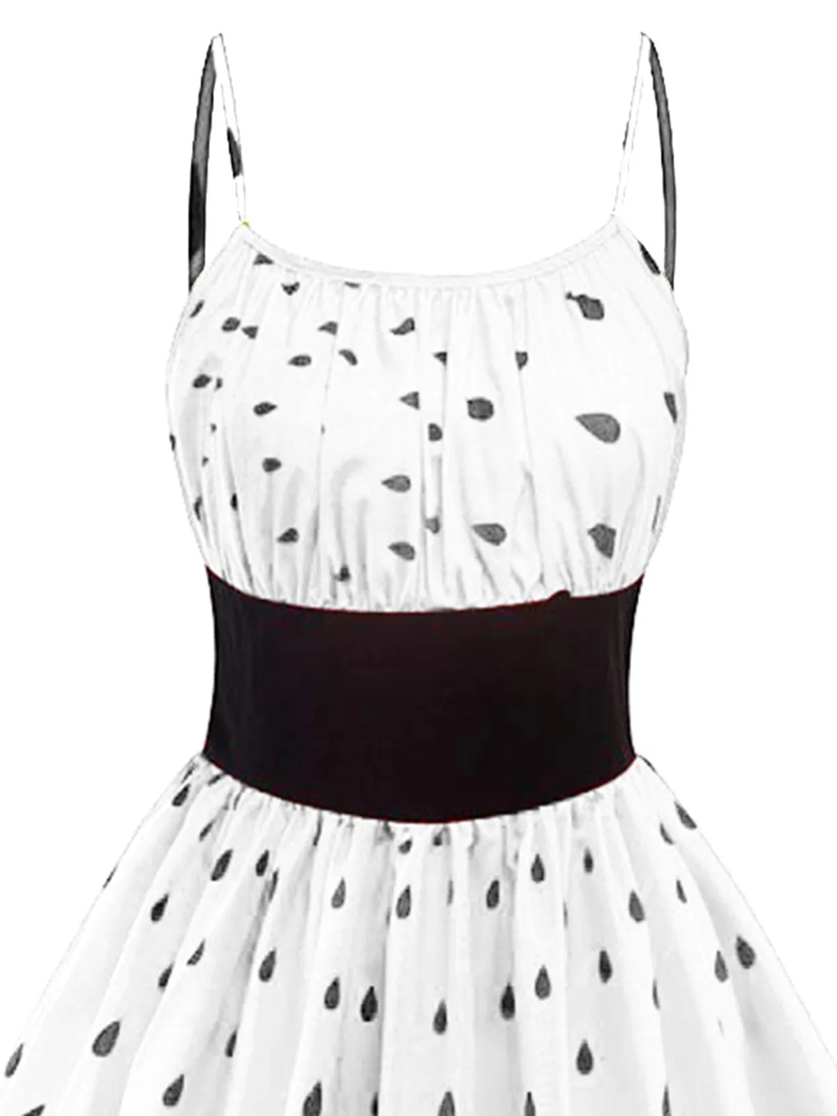 1950s Fruit Spaghetti Swing Dress