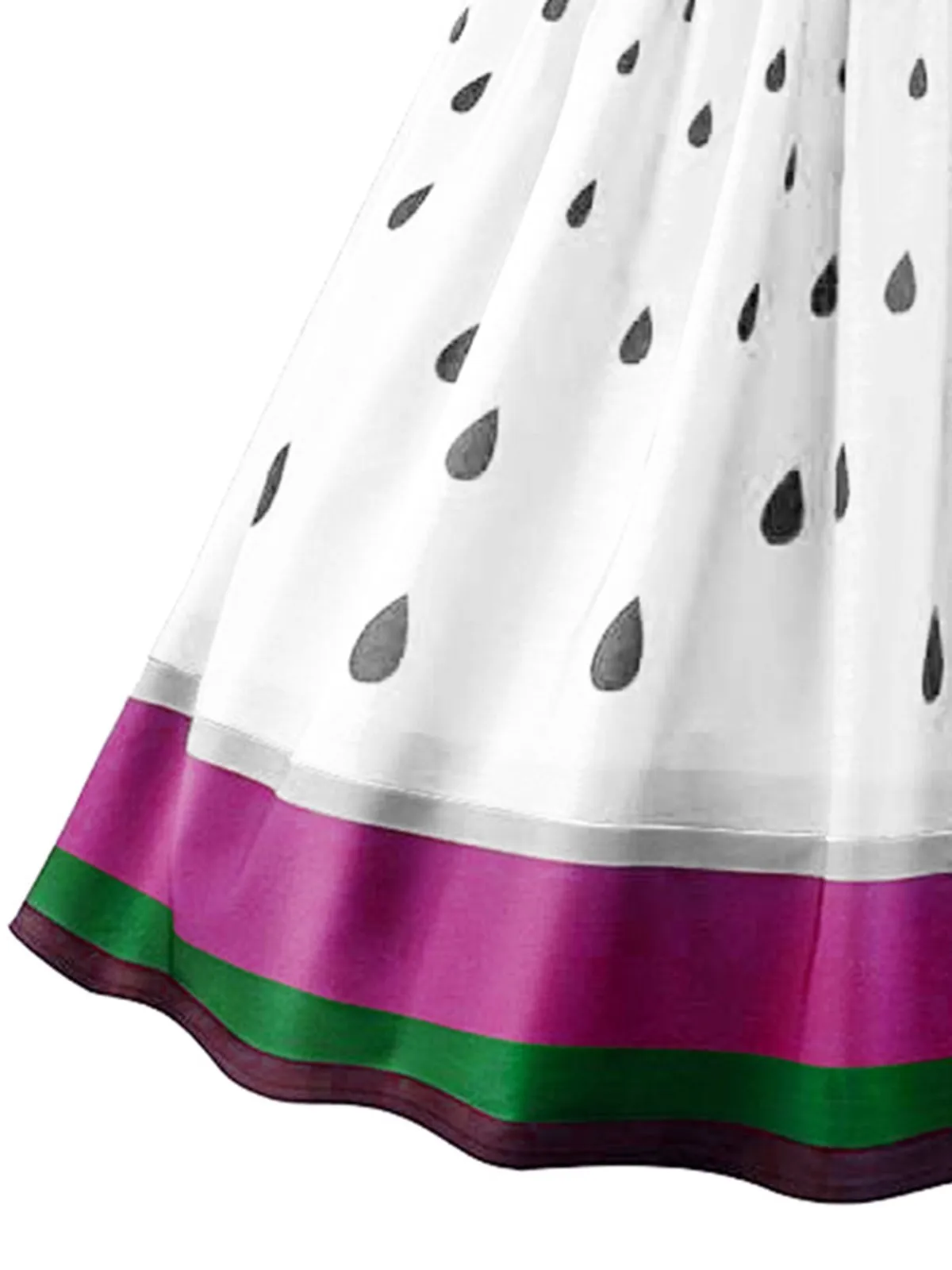 1950s Fruit Spaghetti Swing Dress