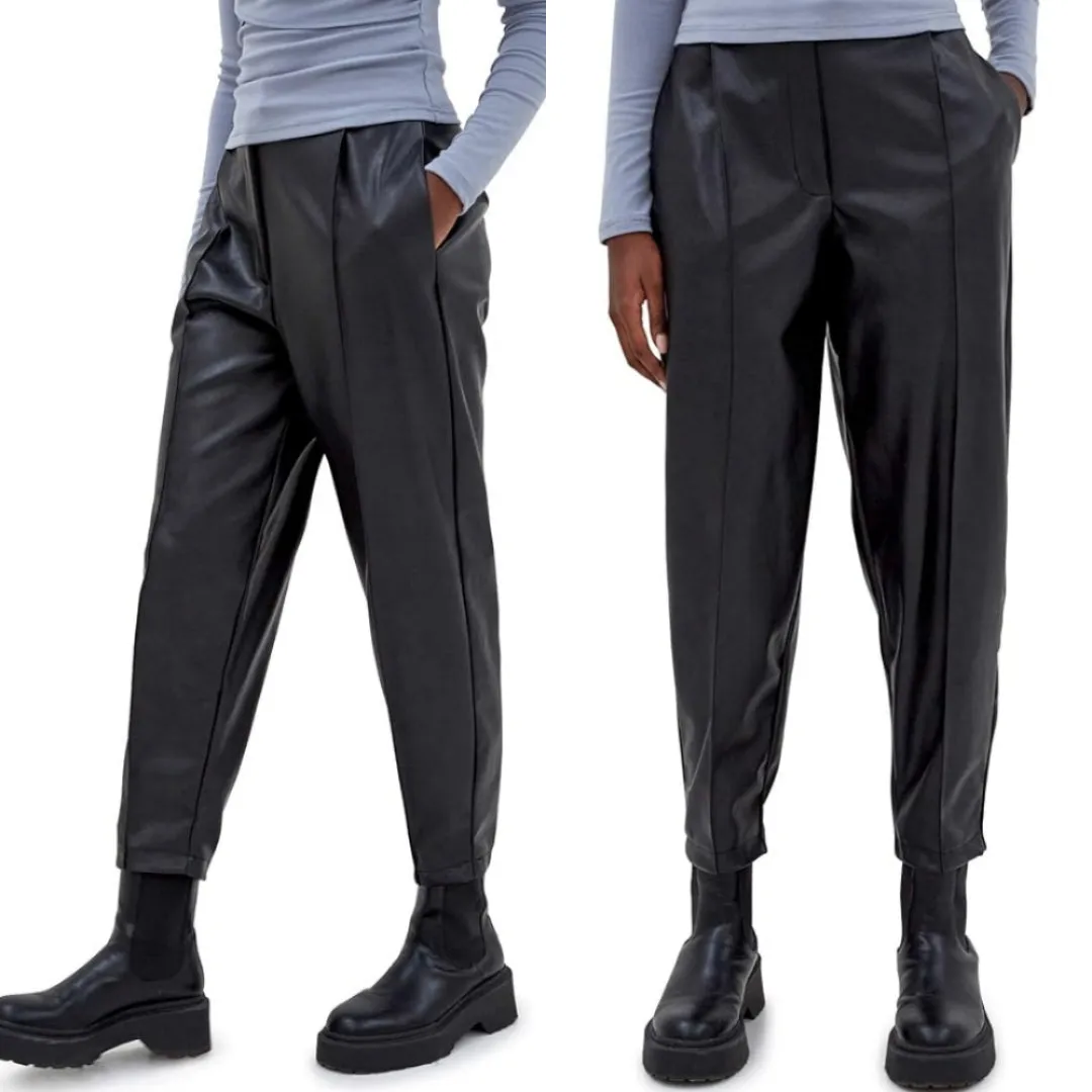4TH RECKLESS Vegan Leather Miller Trousers
