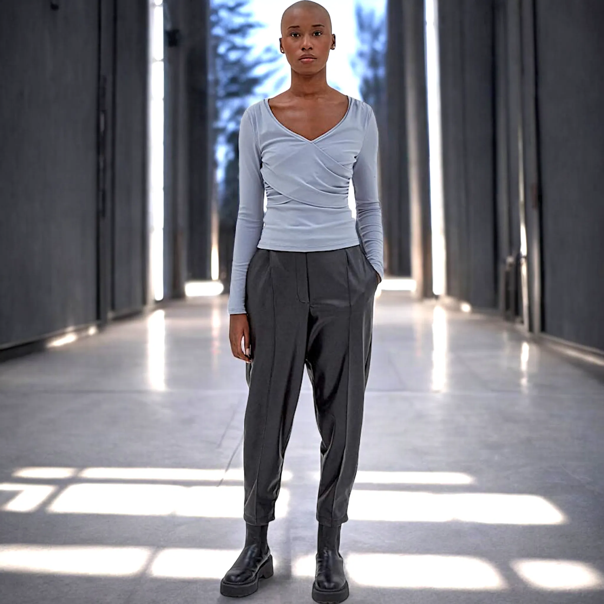 4TH RECKLESS Vegan Leather Miller Trousers