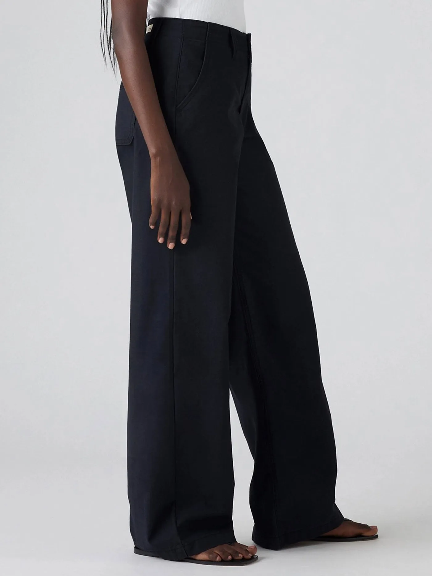 90s Straight Anthracite Night Pants