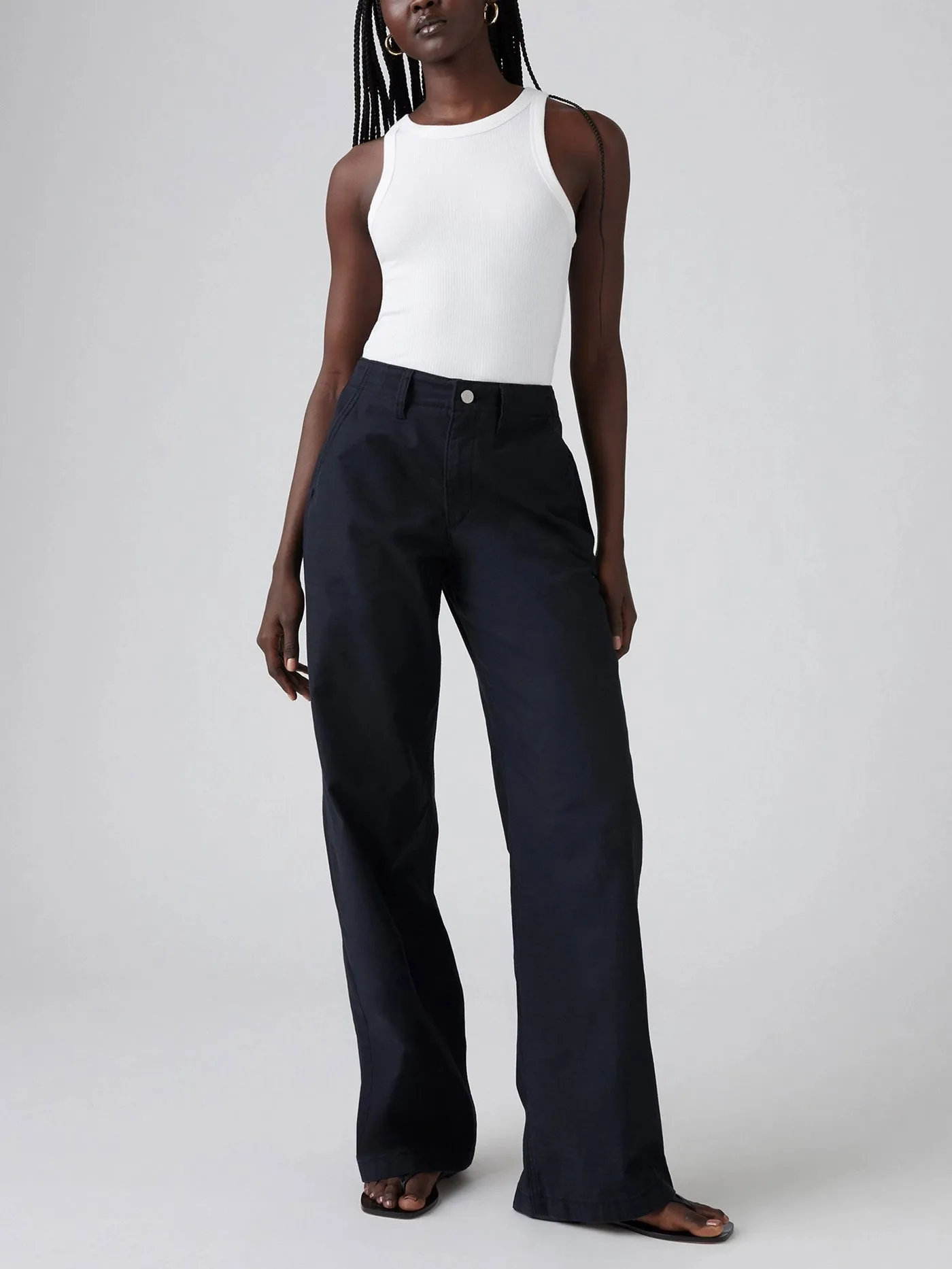 90s Straight Anthracite Night Pants