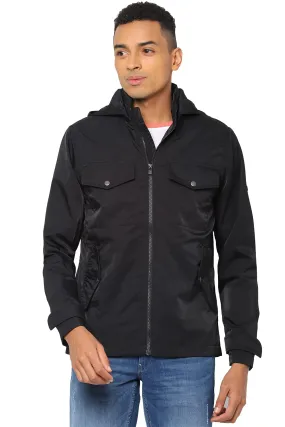 Allen Solly Men's Jacket (ASJKLJRGHP00069_Black_S)