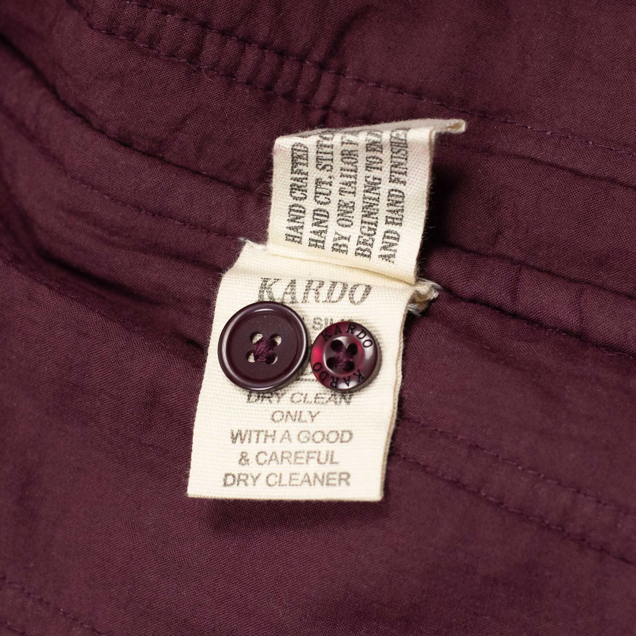Alok shirt in burgundy quilted matka handloom silk