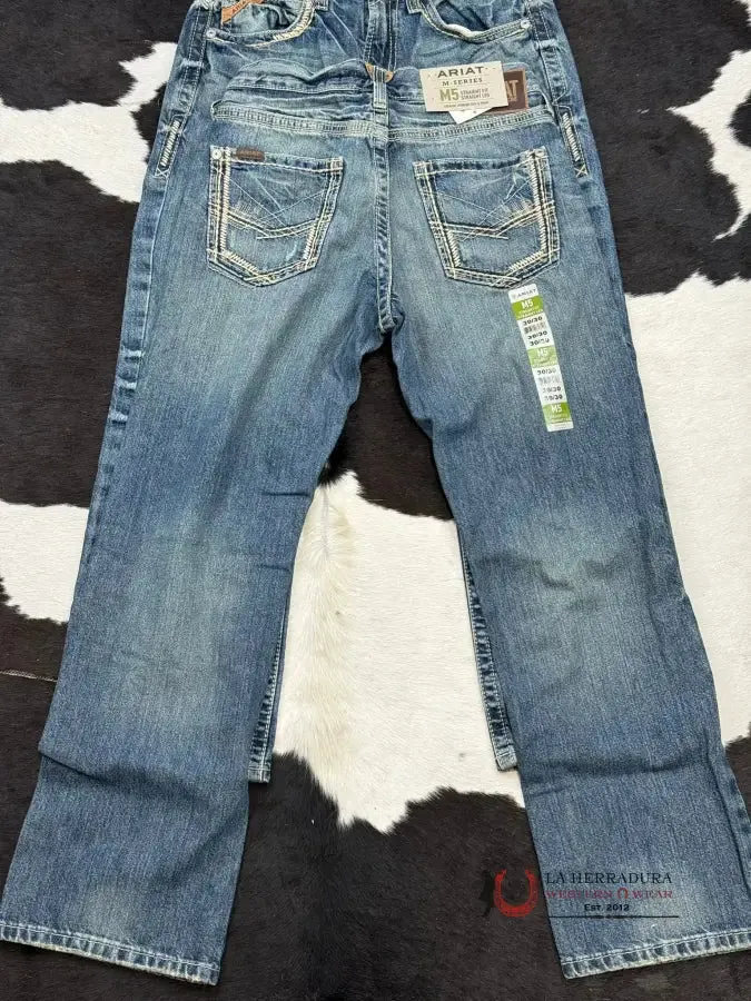 ARIAT MENS JEAN GAMBLER M5 STRAIGHT FIT STRAIGHT LEG