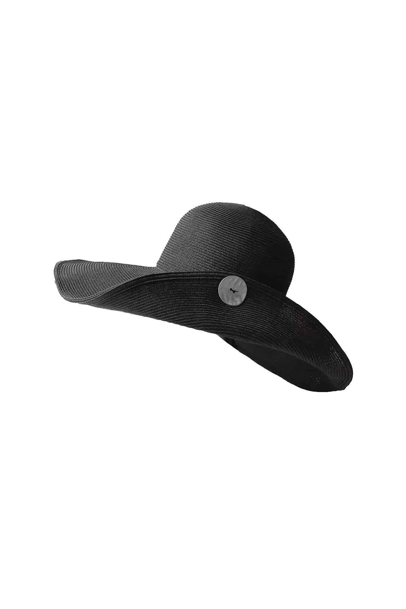 Asymmetrical Wide Brim Straw Hat