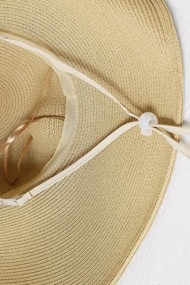 Asymmetrical Wide Brim Straw Hat