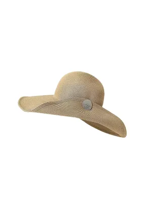 Asymmetrical Wide Brim Straw Hat