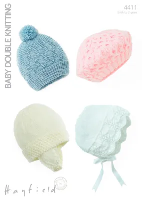 Baby's Hats in Hayfield Baby DK