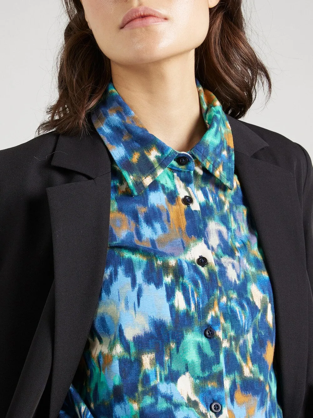 Blouse Sliver, dark blue/light blue