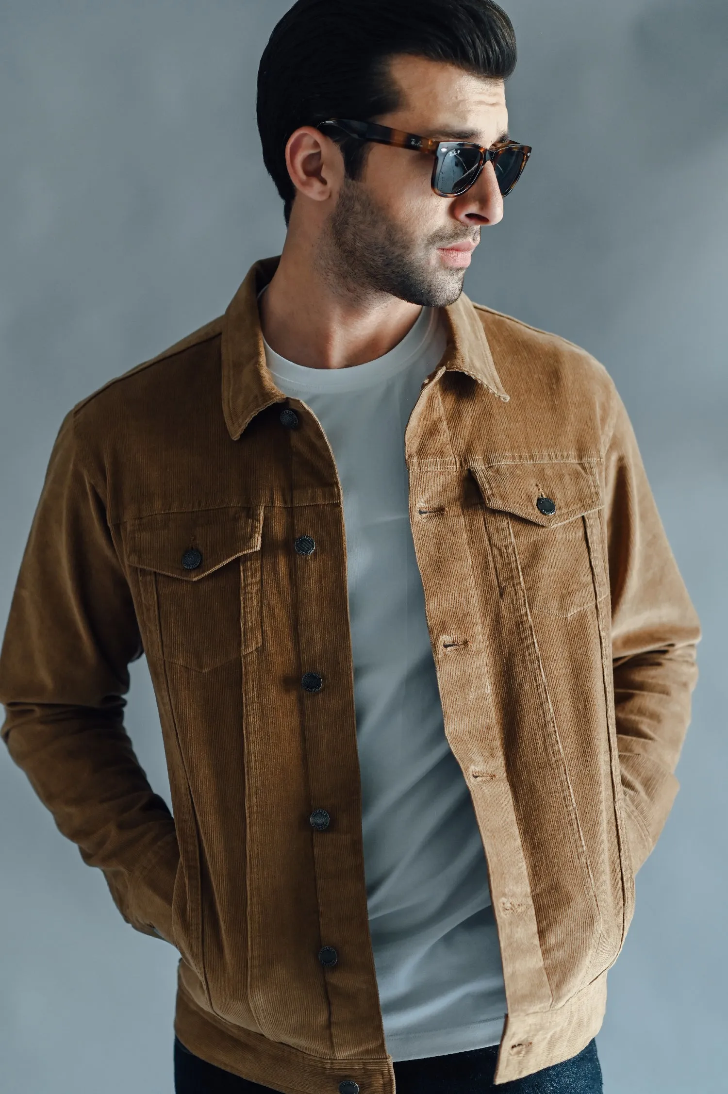 Camel Corduroy Jacket