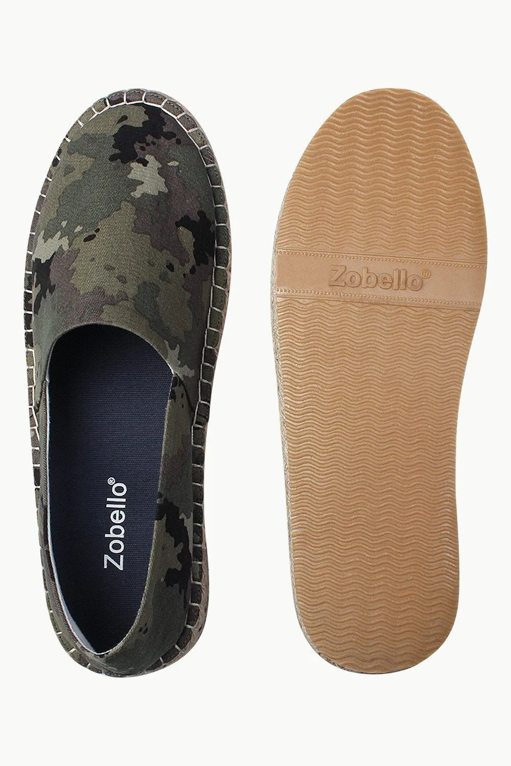 Camo Print Slip On Espadrilles