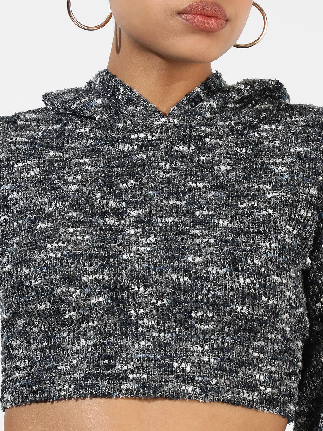 Charcoal Grey Textured Top