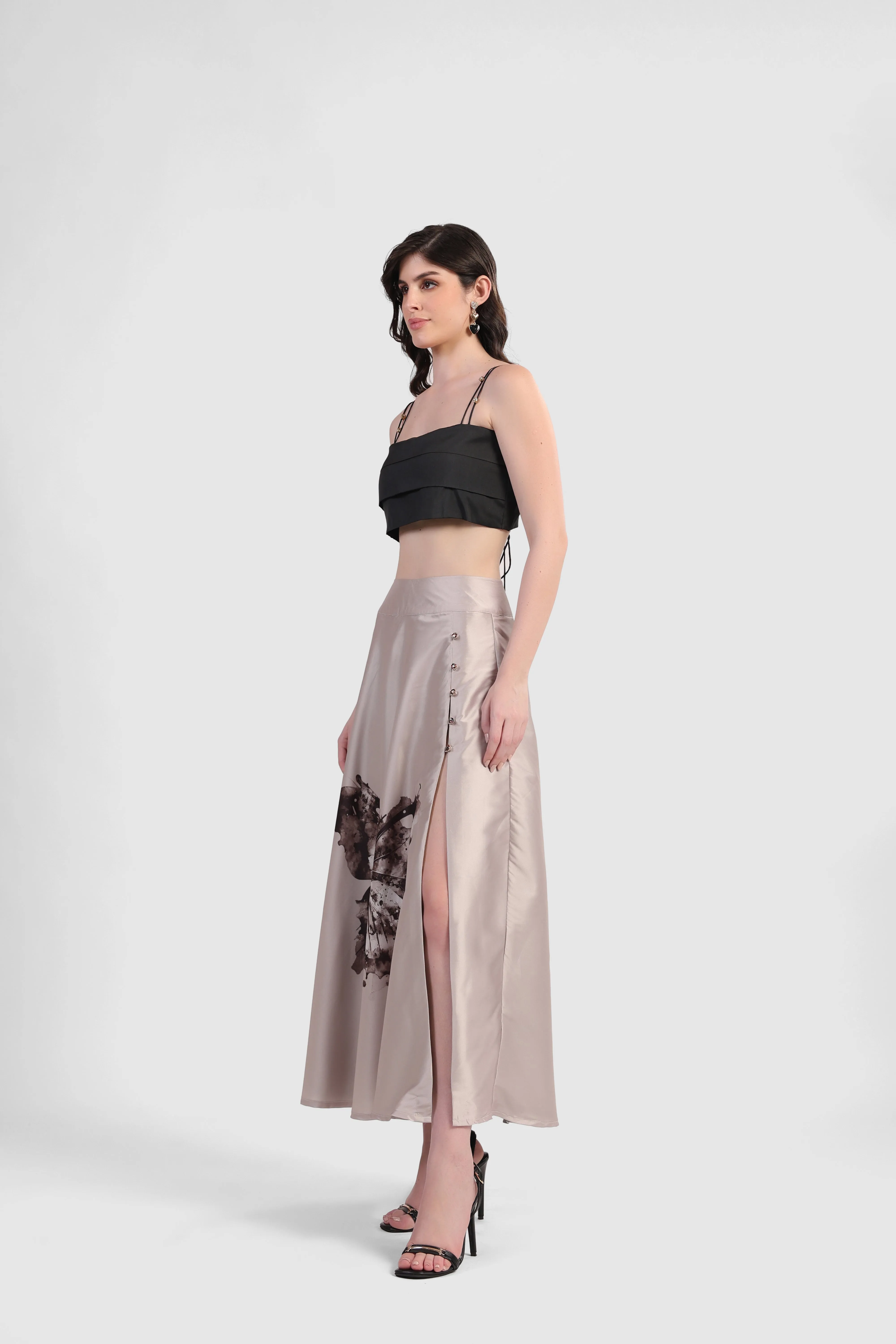 CLEO SLIT SKIRT