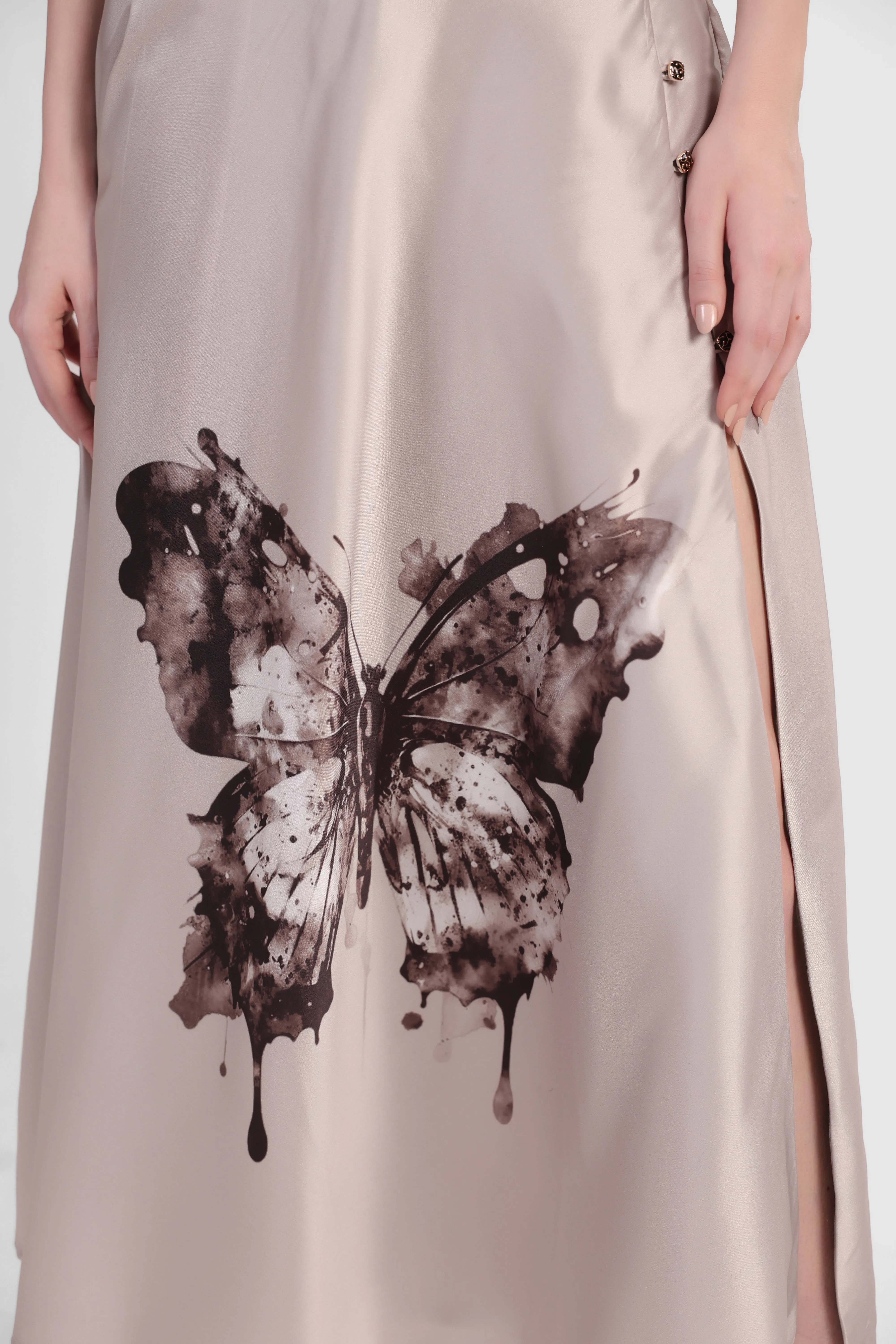 CLEO SLIT SKIRT
