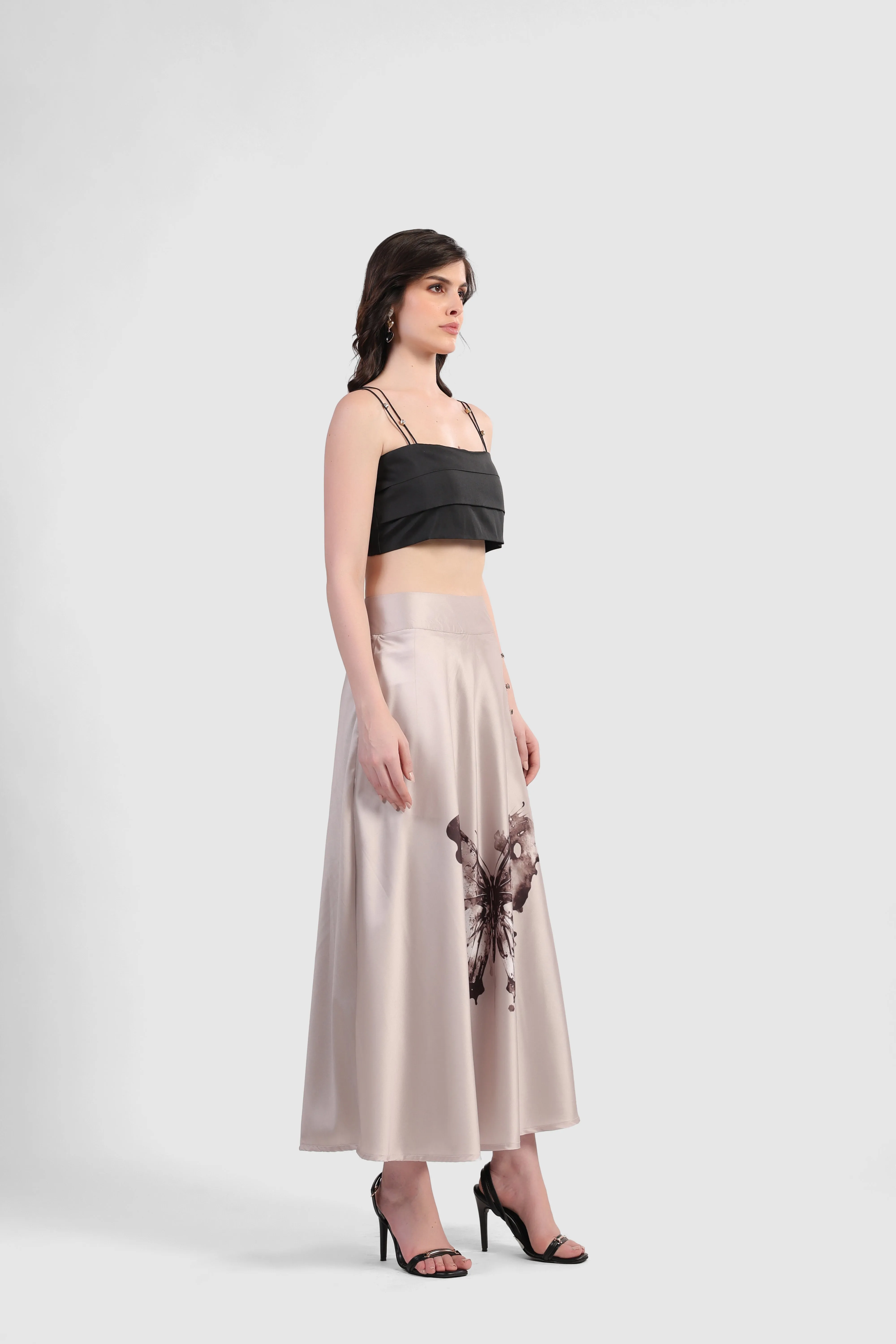 CLEO SLIT SKIRT