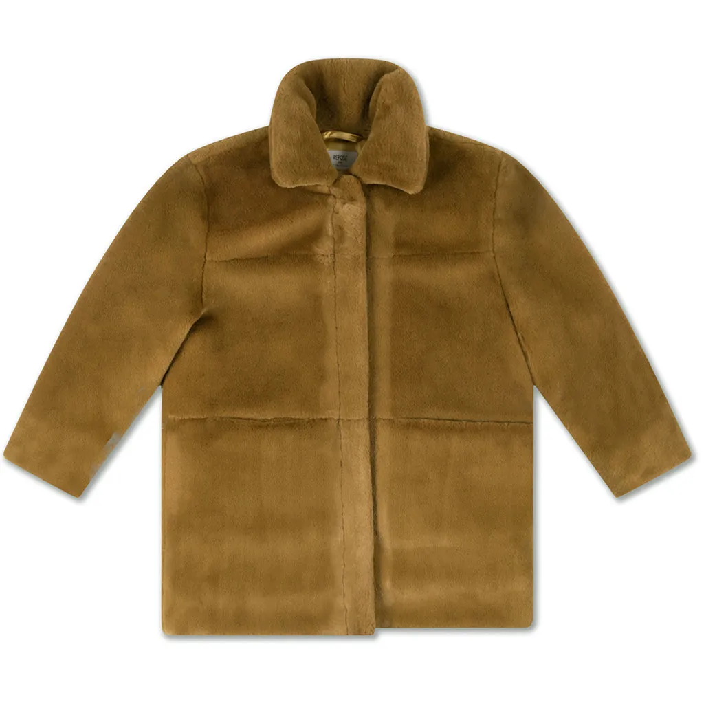 Coat Fake Fure Dusty Olive