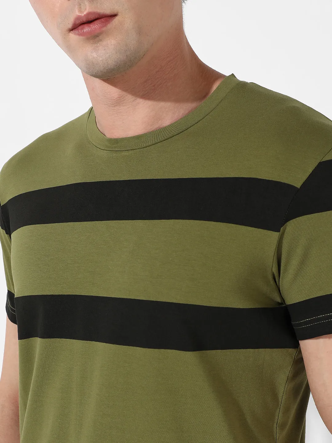 Contrast Stripes T-Shirt