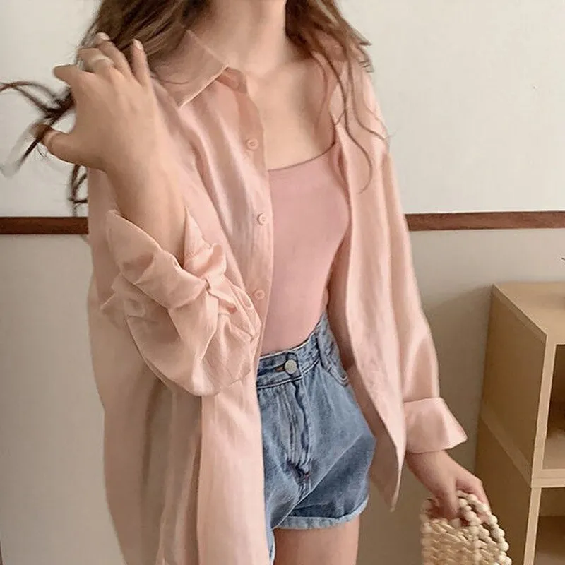 deanwangkt Chic Split Shirts Women Irregular Designed Stylish S-3XL Long Sleeve Blouse Sun-proof Breathable Outerwear Female Top