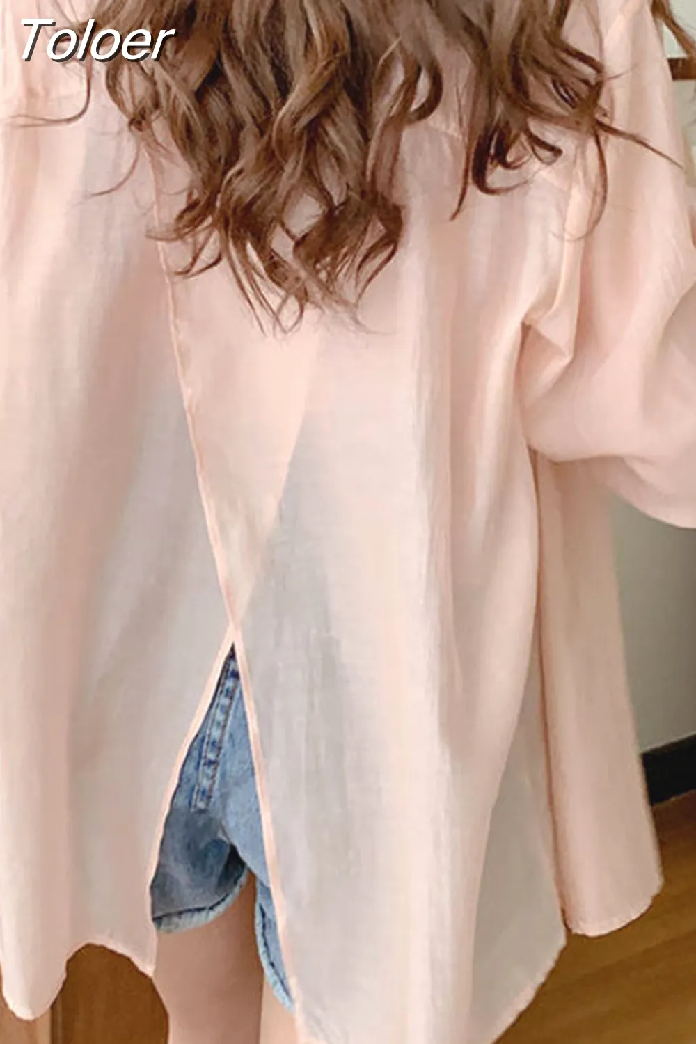 deanwangkt Chic Split Shirts Women Irregular Designed Stylish S-3XL Long Sleeve Blouse Sun-proof Breathable Outerwear Female Top