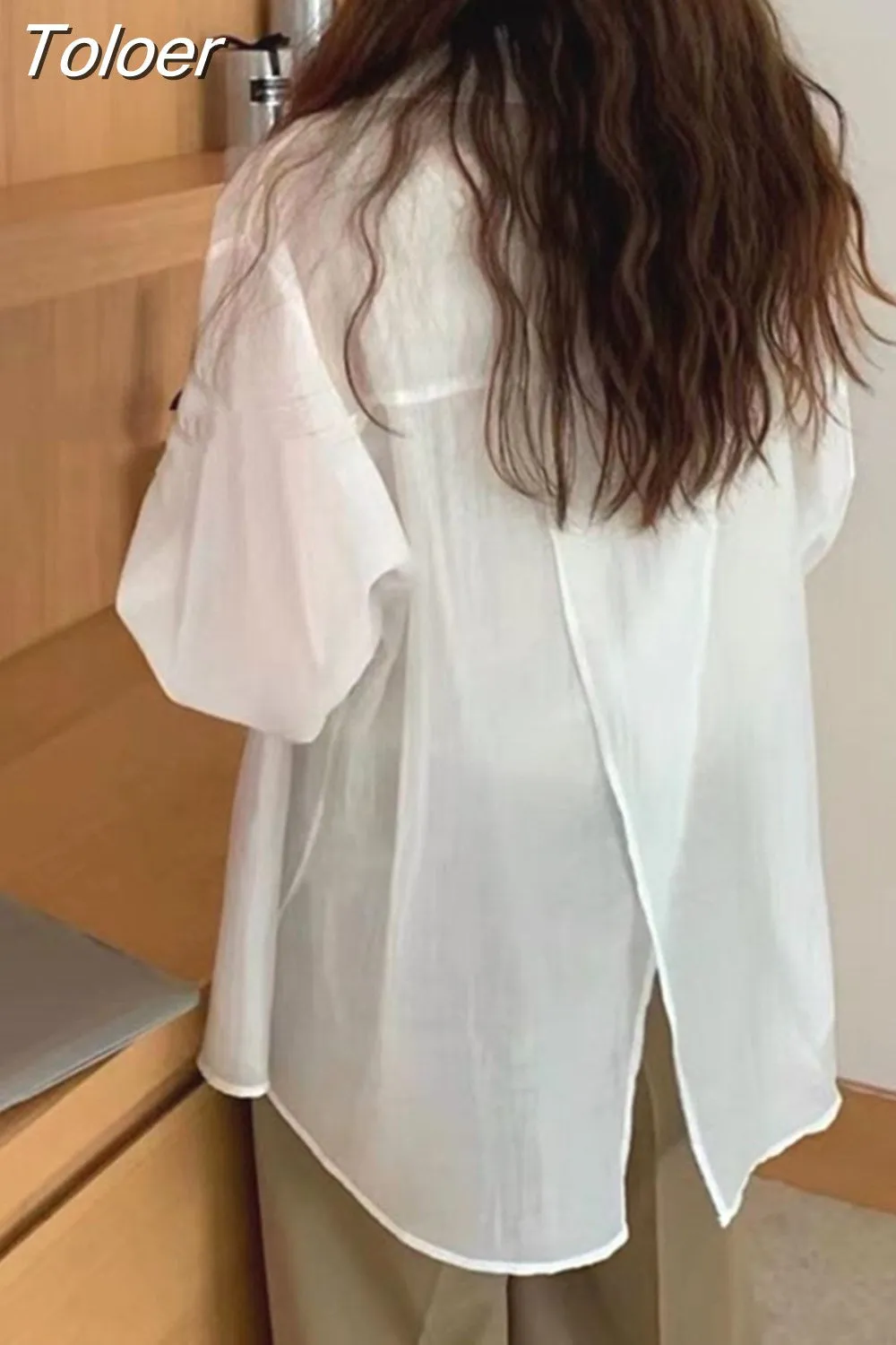 deanwangkt Chic Split Shirts Women Irregular Designed Stylish S-3XL Long Sleeve Blouse Sun-proof Breathable Outerwear Female Top