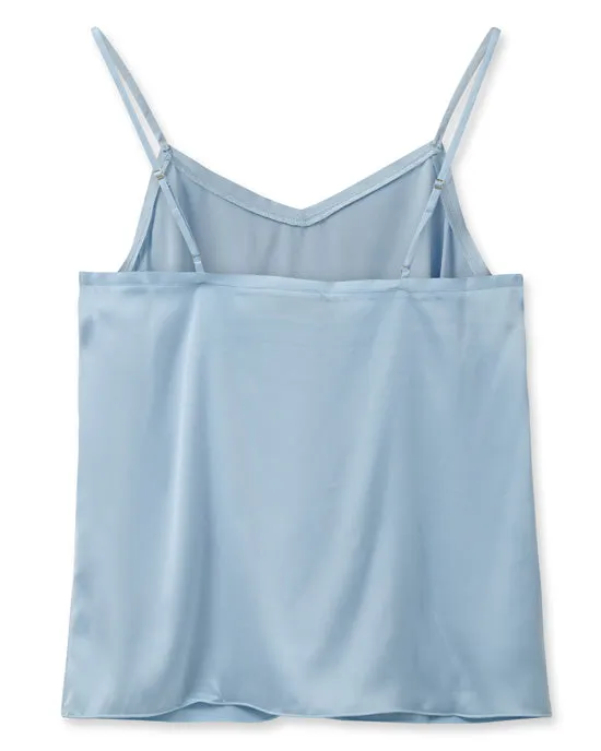 Ditte Silk Singlet Cashmere Blue