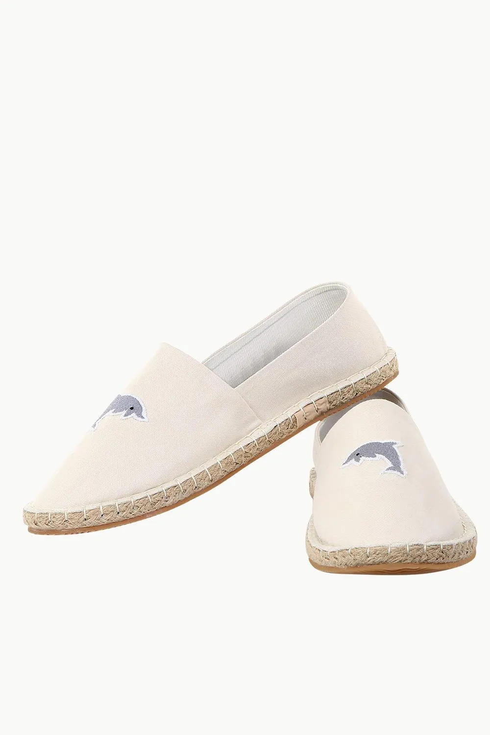 Dolphin Embroidered Espadrilles