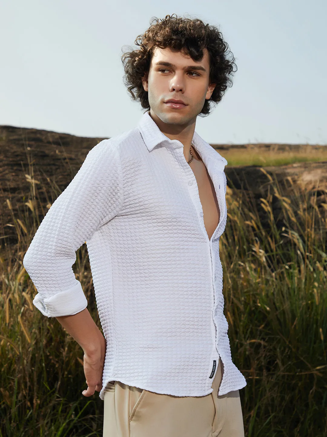 Ellipse-Lined Shirt