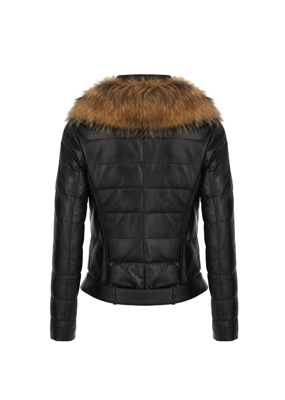 First Way Women's Fur Leather Jacket