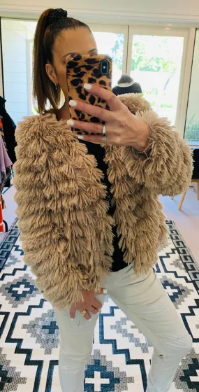 Fur Ruffle Jacket