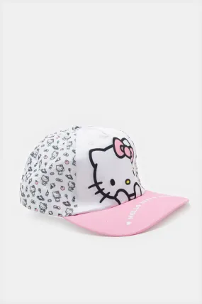 Girls Pink Hello Kitty Cap