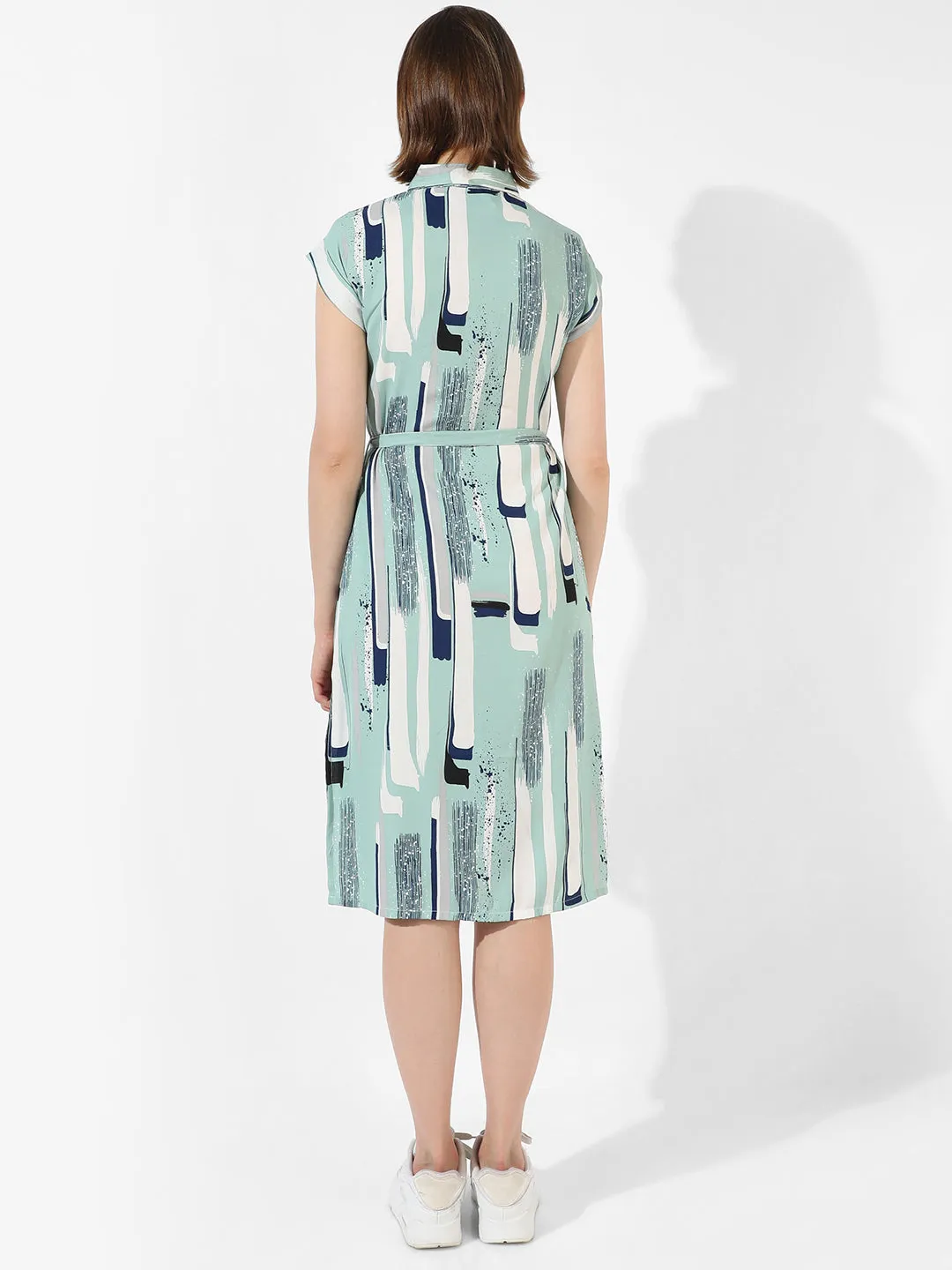 Green Printed Dress