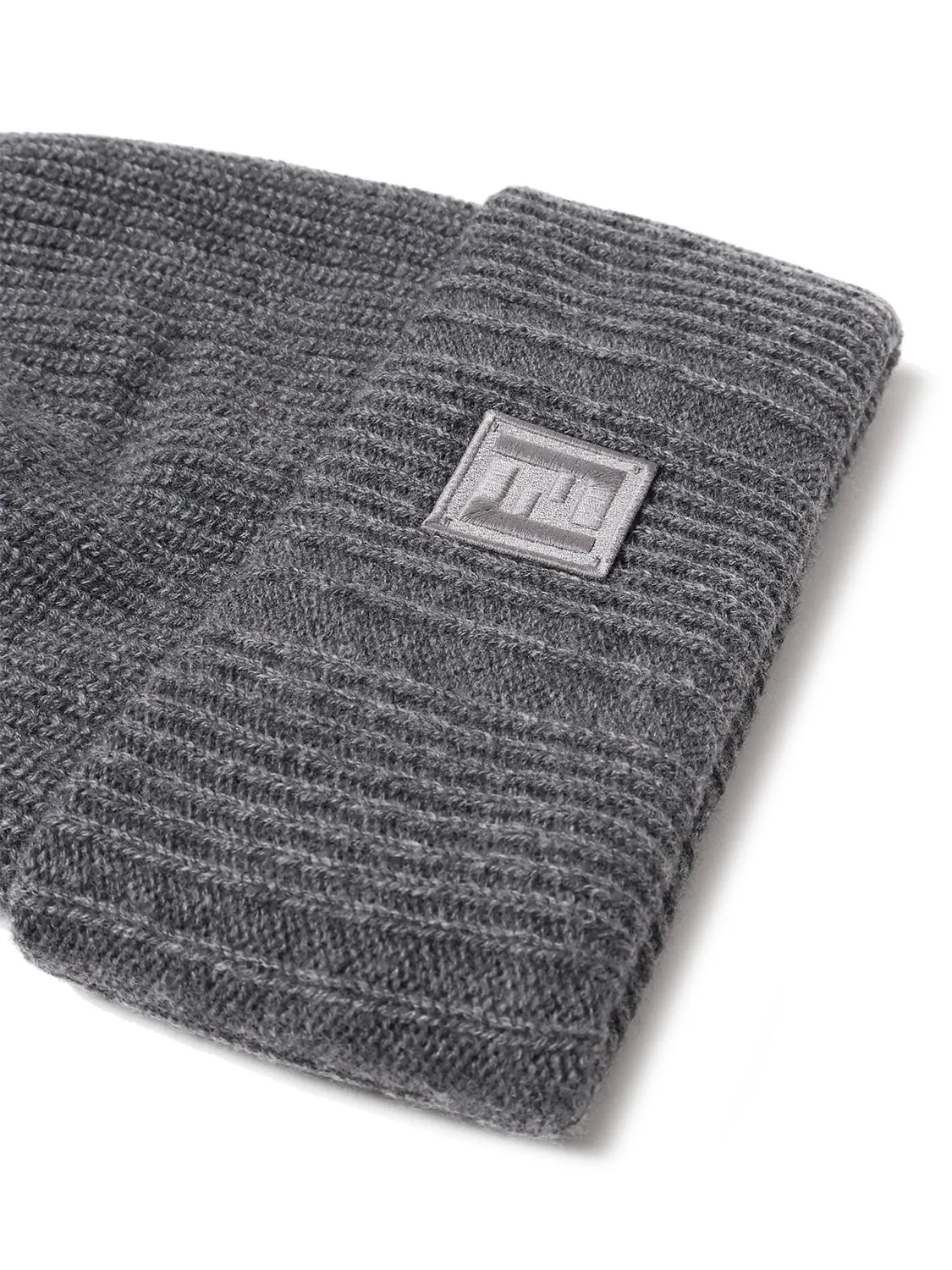Grey Wool Beanie with FF Logo