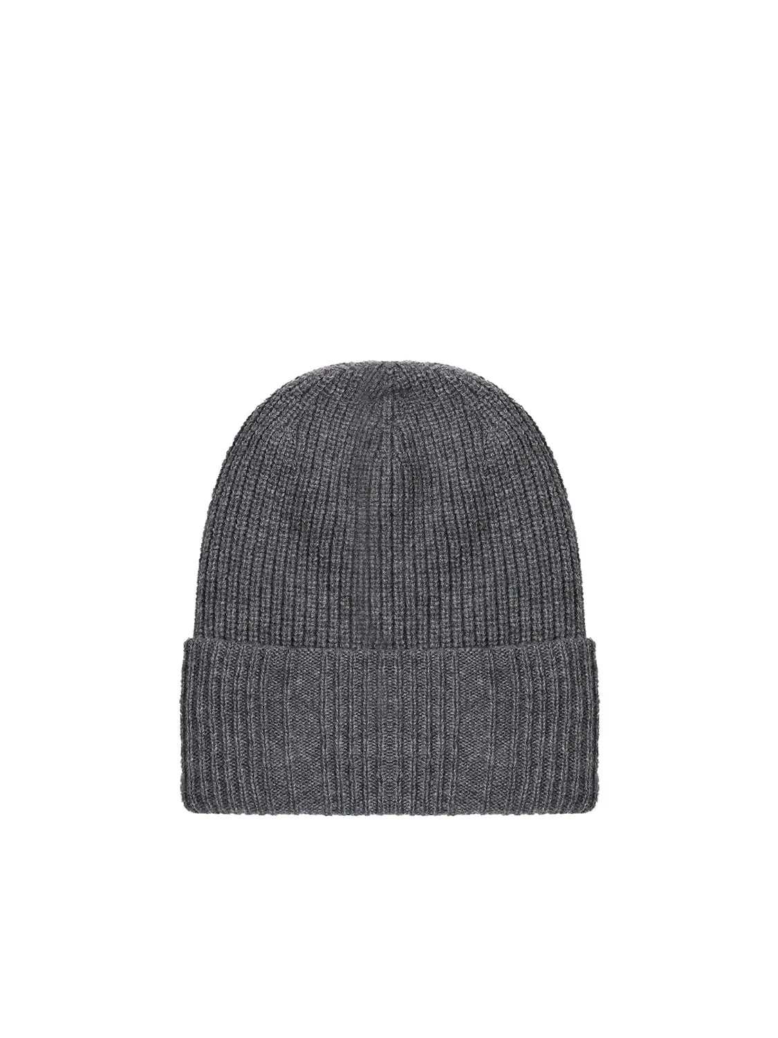 Grey Wool Beanie with FF Logo