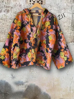 Half Moon Cropped Hooded Jacket #211 by Kantha Bae