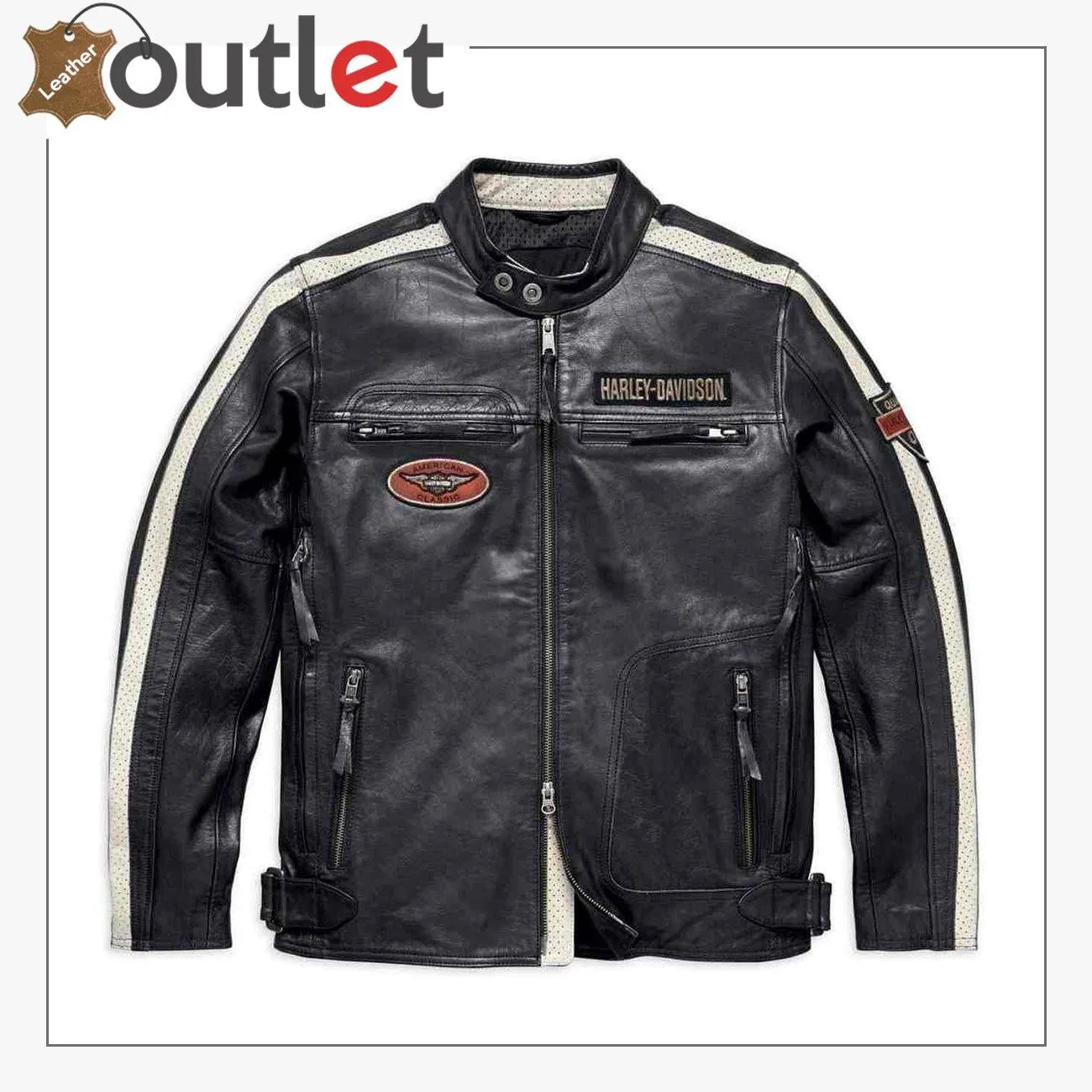 Harley-Davidson Men's Command Mid-Weight Leather Jacket