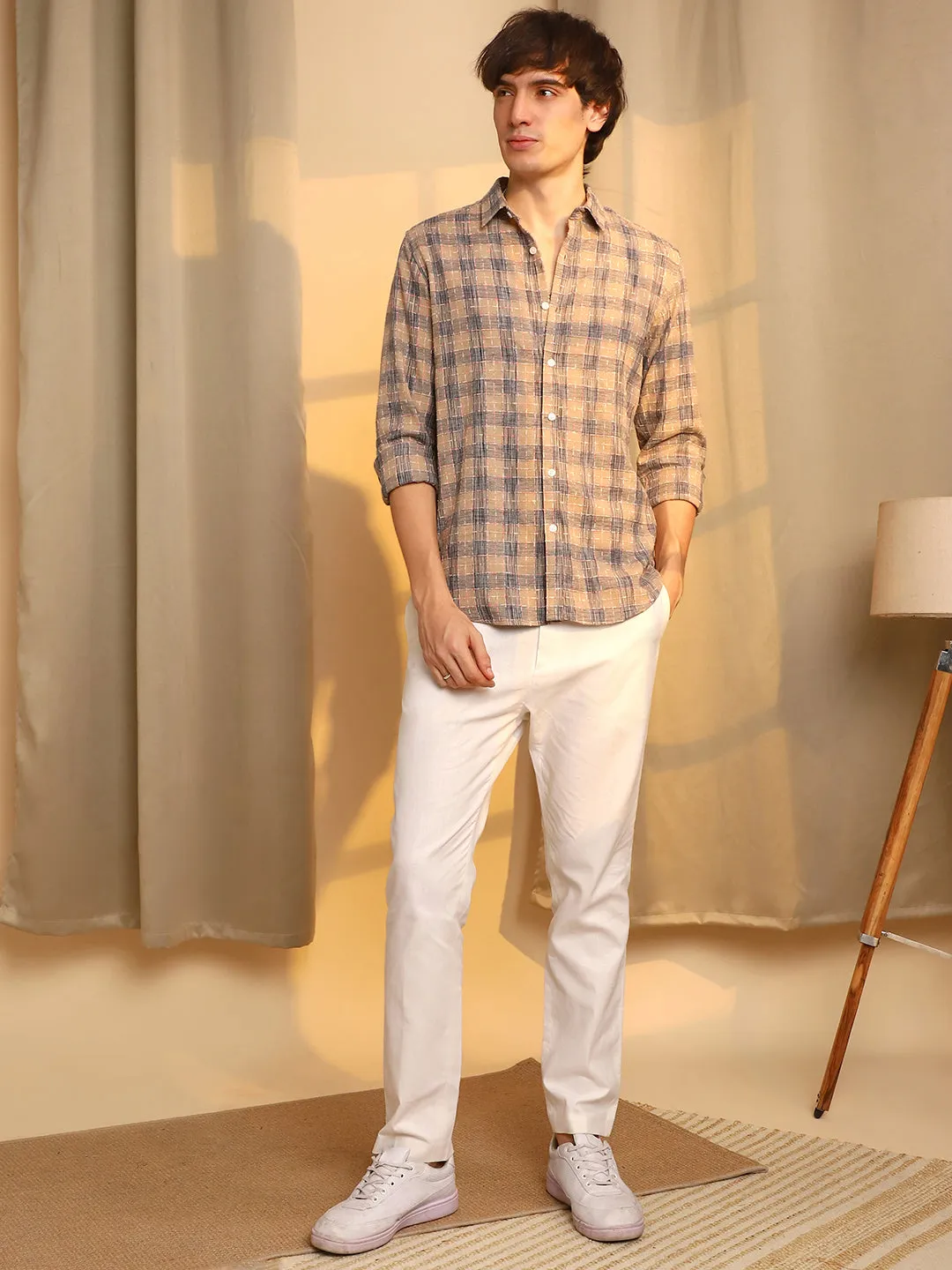 Heathered-Buffalo Check Shirt