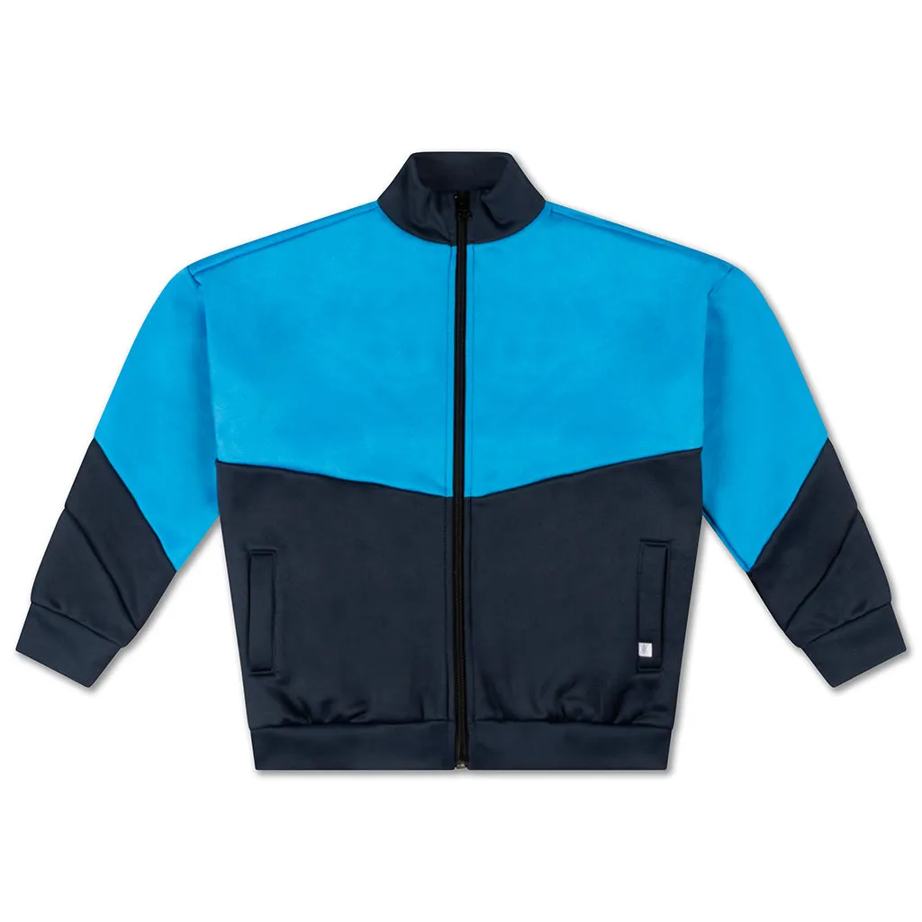 Jacket Game Dark Night Blue Color Block