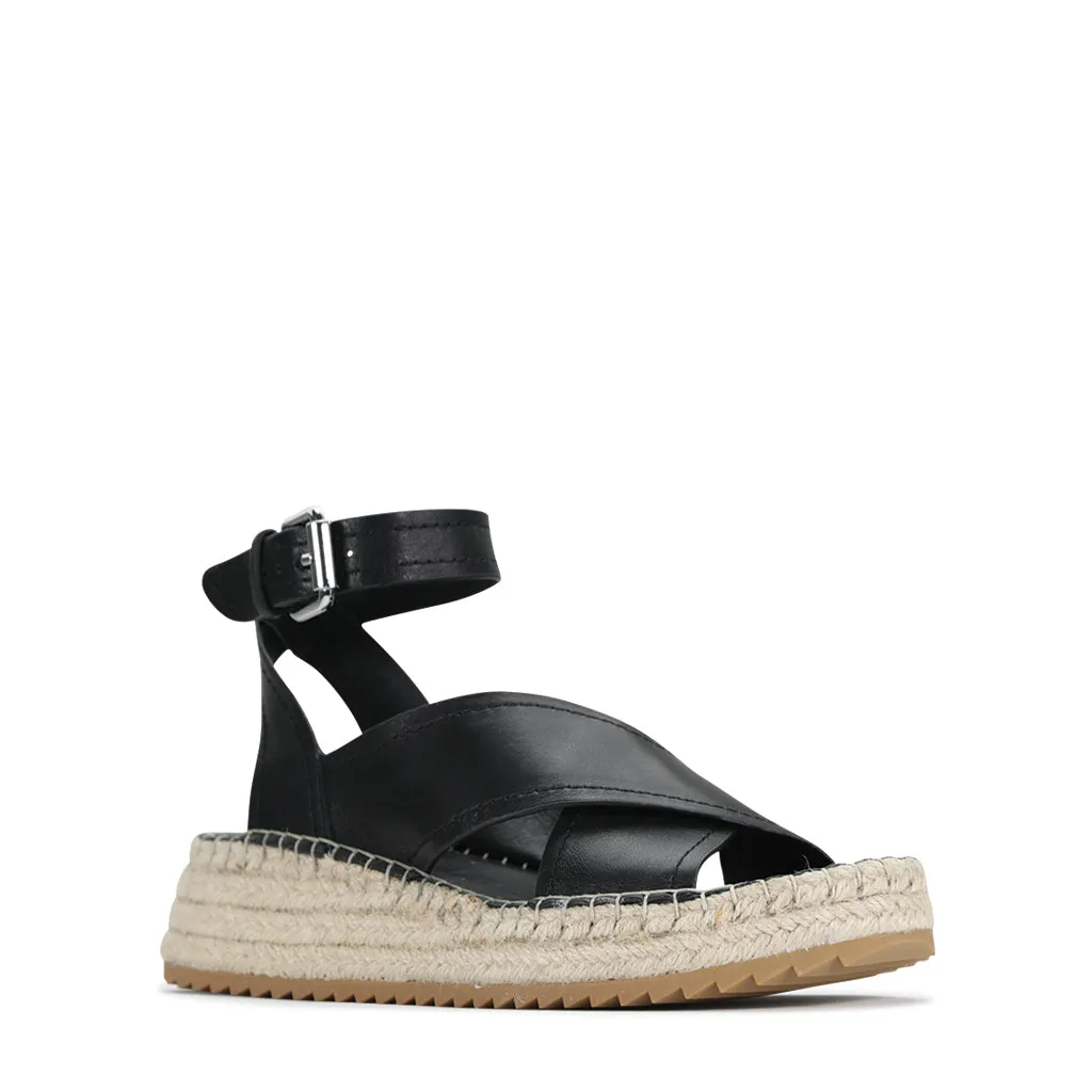 Larax Leather Espadrilles Dusk