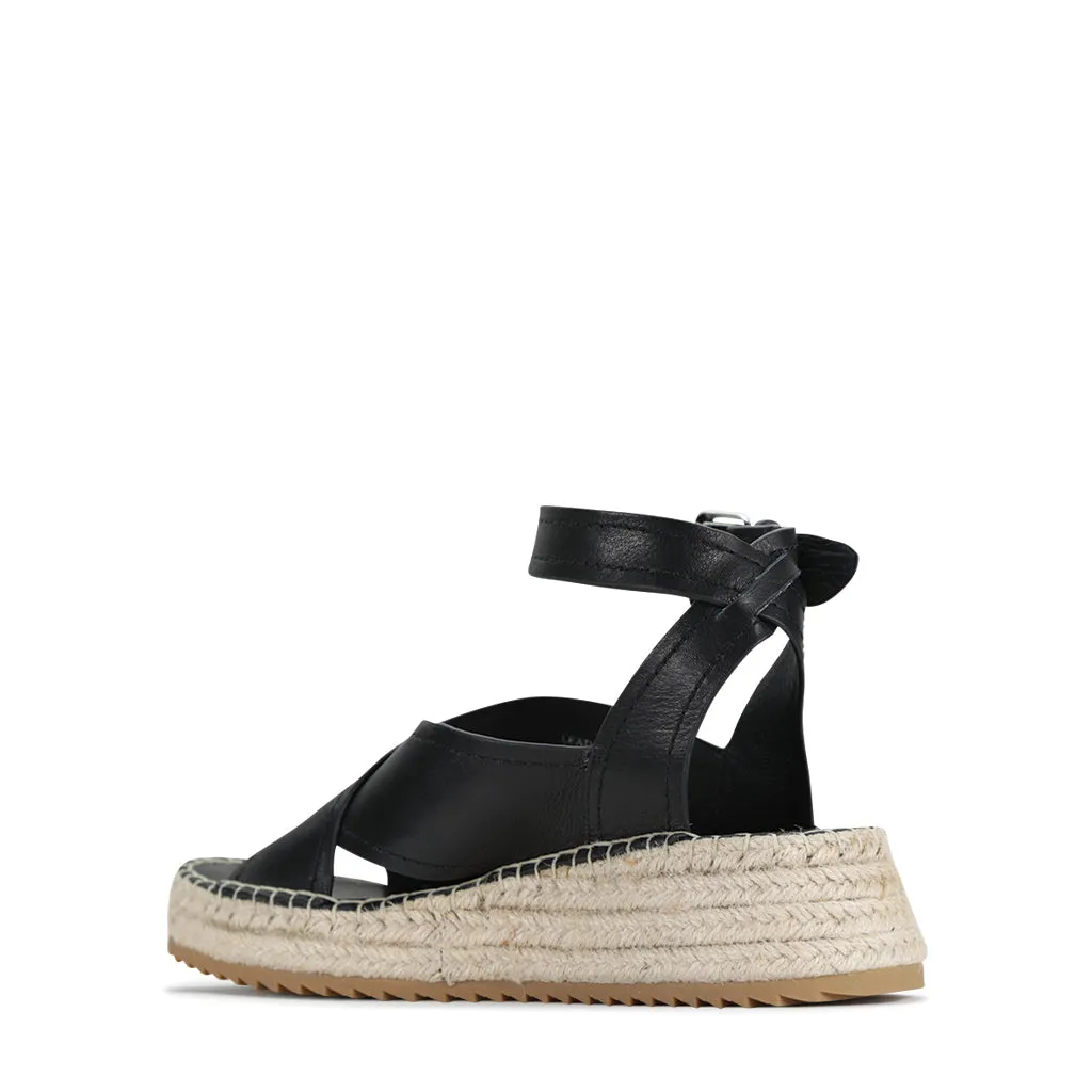 Larax Leather Espadrilles Dusk
