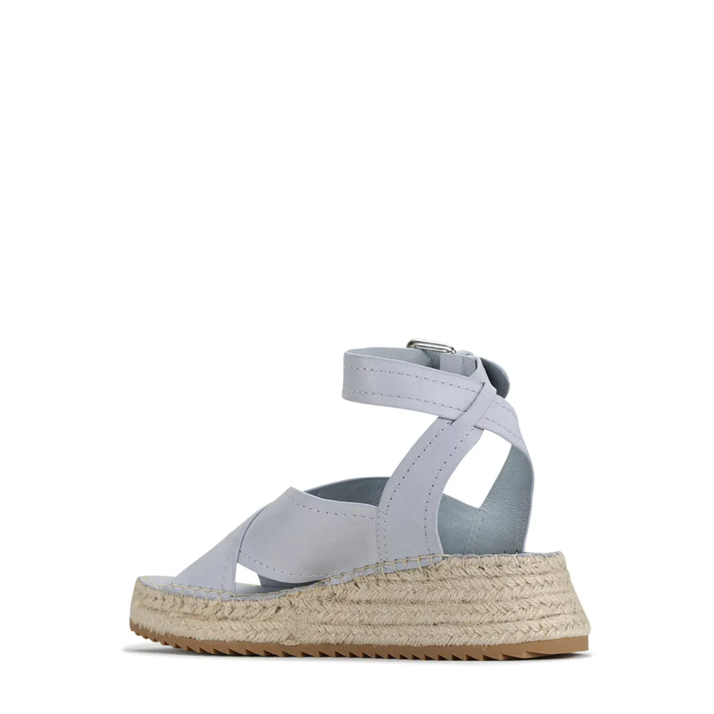 Larax Leather Espadrilles Dusk