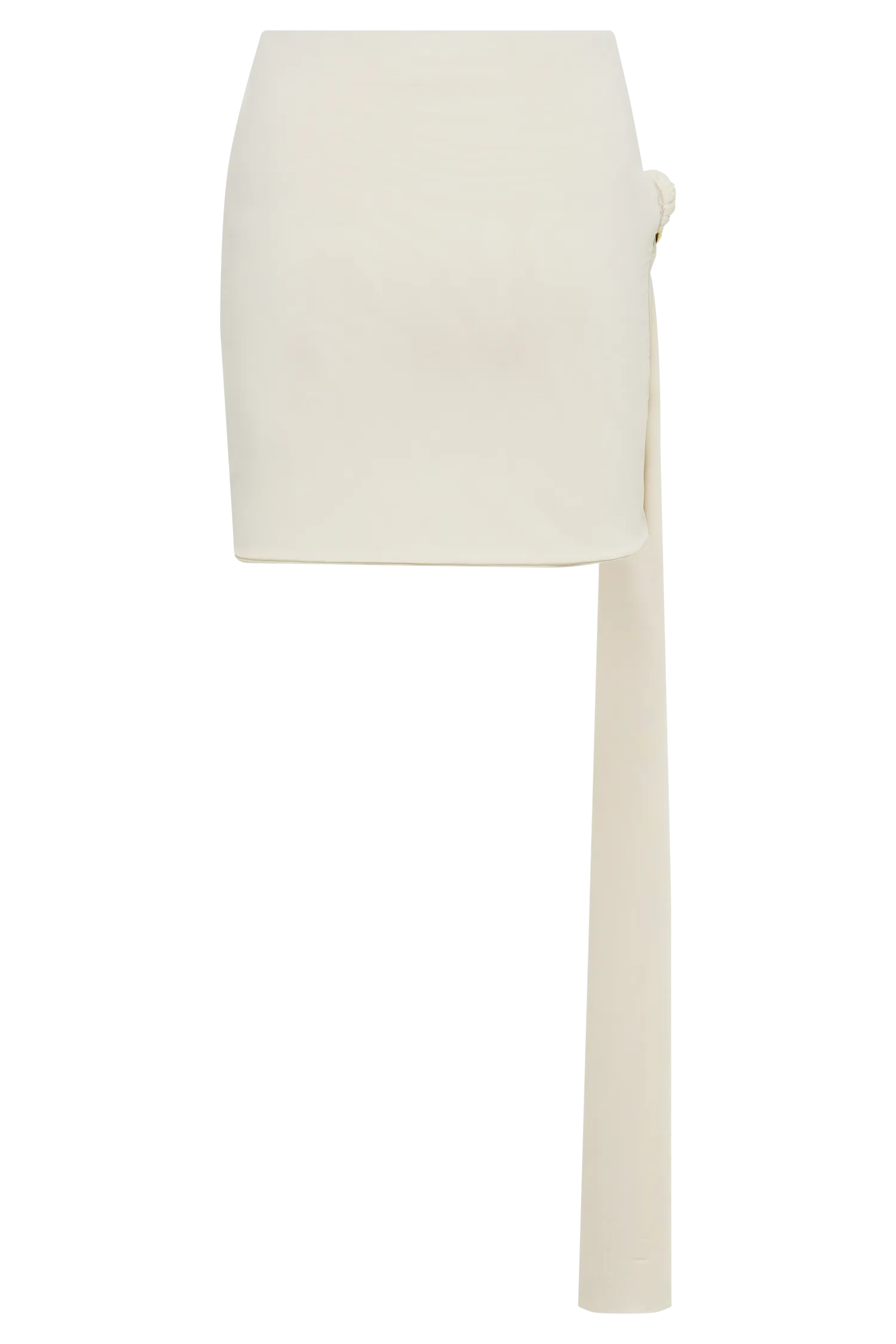 Maggie Slinky Mini Skirt With Shell Hardware - Ivory