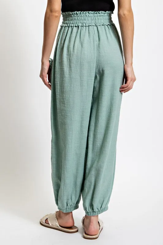 Mint Voluminous Relaxed Fit Pant