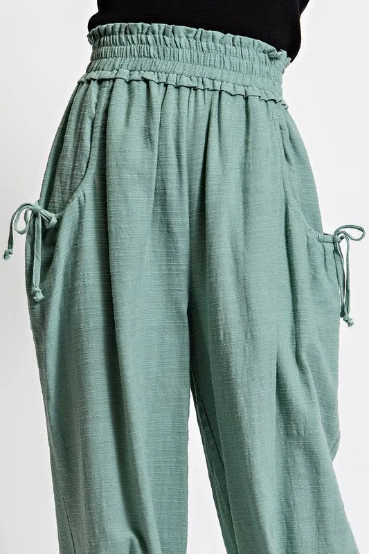 Mint Voluminous Relaxed Fit Pant