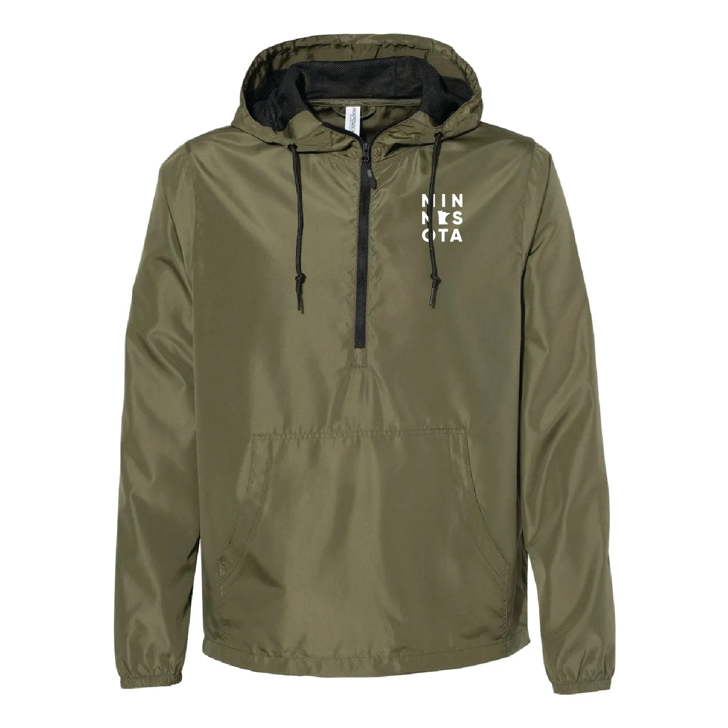 MN16 Unisex Lightweight Quarter-Zip Windbreaker Pullover Jacket