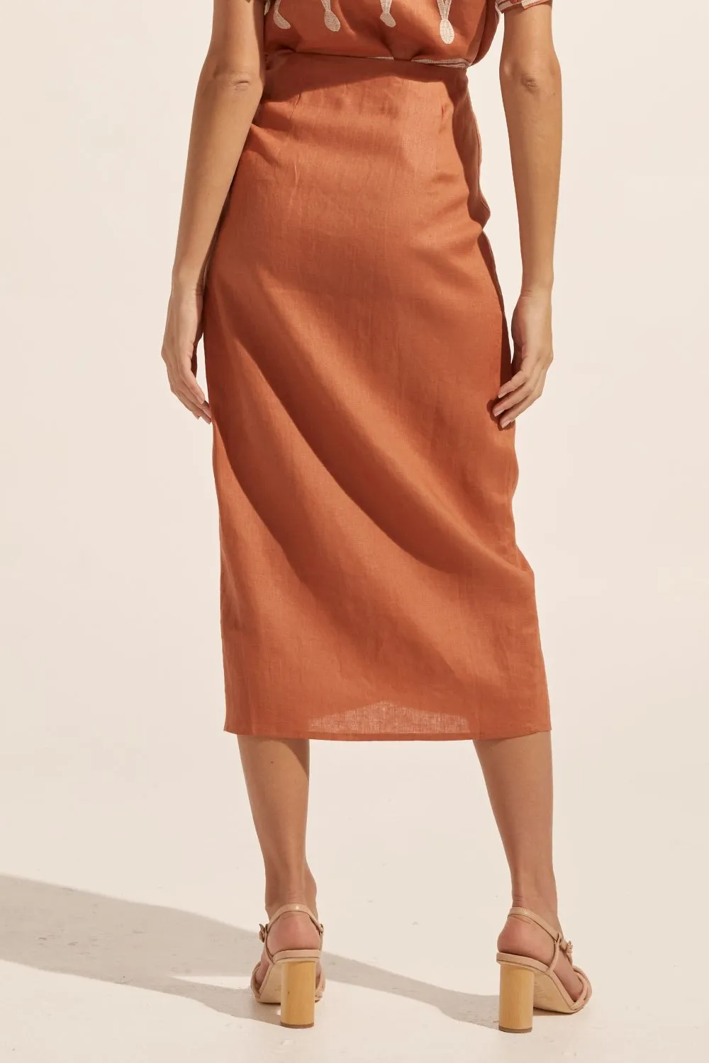 overflow skirt - ginger
