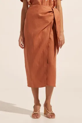overflow skirt - ginger