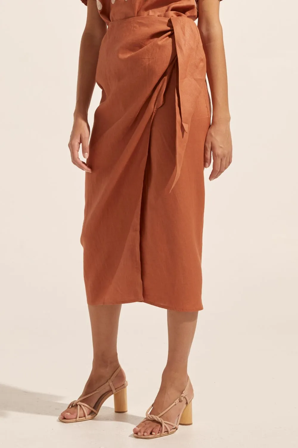 overflow skirt - ginger