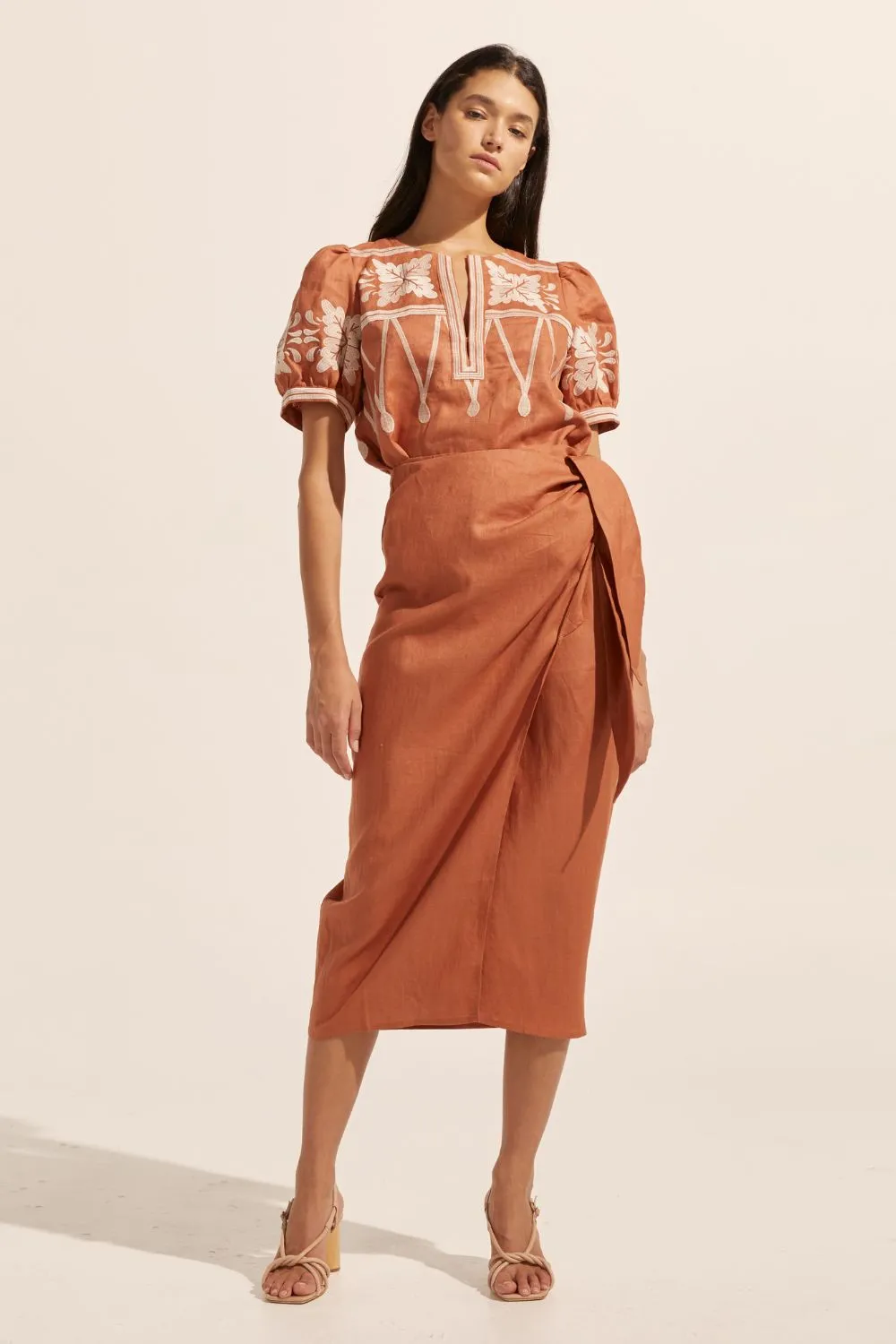 overflow skirt - ginger
